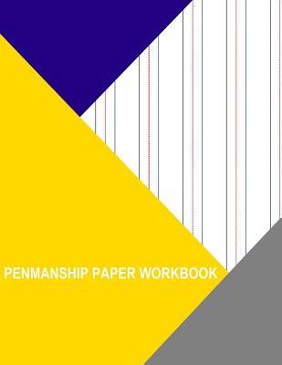 Download Penmanship Paper Workbook: Landscape 7 Colored Lines Per Page -  file in ePub