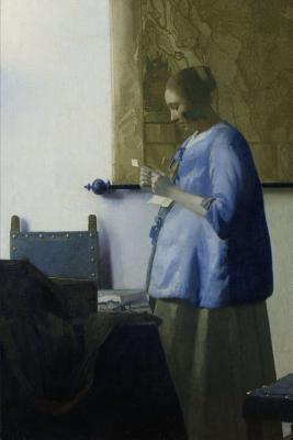 Download Woman Reading A Letter by Johannes Vermeer Journal -  | ePub