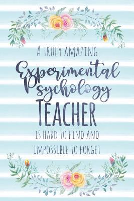 Download A Truly Amazing Experimental Psychology Teacher Is Hard to Find and Impossible to Forget: Blank Lined Notebook for Teachers - Blue Watercolor Floral - Kimberly Arington file in PDF