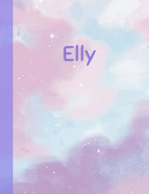 Read Elly: Personalized Composition Notebook - College Ruled (Lined) Exercise Book for School Notes, Assignments, Homework, Essay Writing. Pink Blue Purple Cover Art - Cloud Marble with Name -  file in ePub