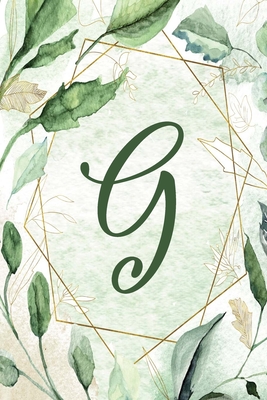 Full Download Notebook 6x9 - Letter G - Green Gold Floral Design: College-ruled, lined format exercise book with flowers, alphabet letters, initials series. -  file in ePub
